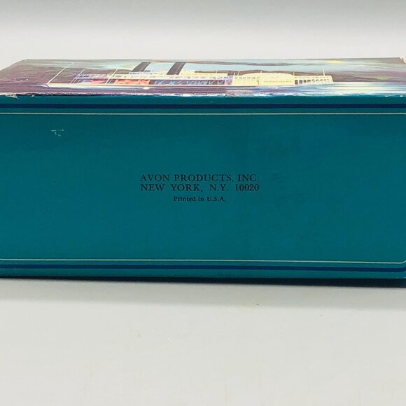 Avon for men after shave spicy Side Wheeler 5 fl.oz. brown glass steam ship READ - Picture 11 of 11